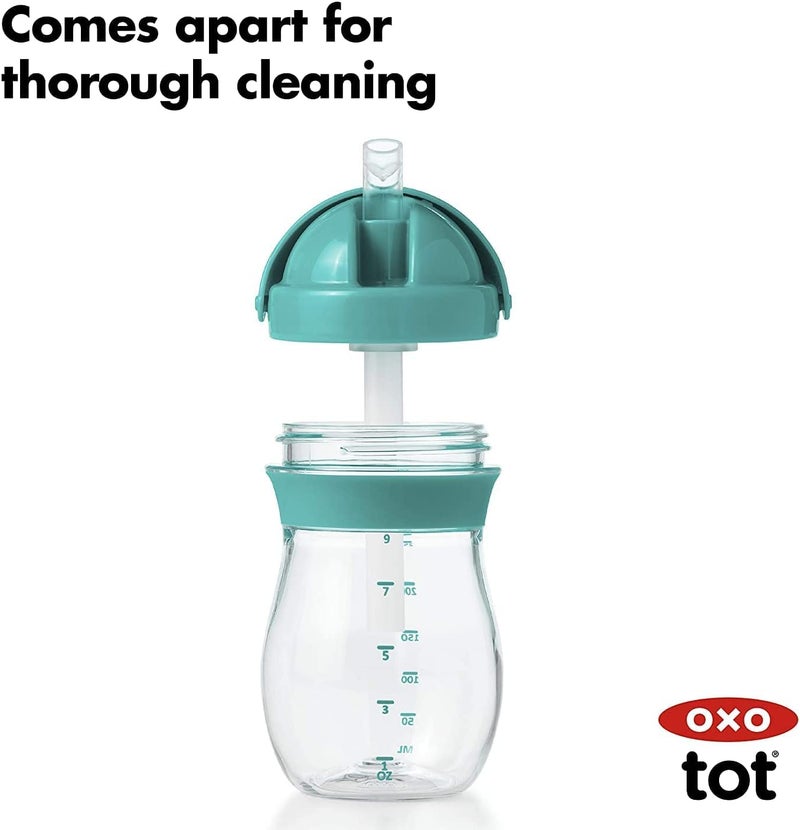 OXO Tot Transitions 9 ounce Straw Cup, Teal - Image 5