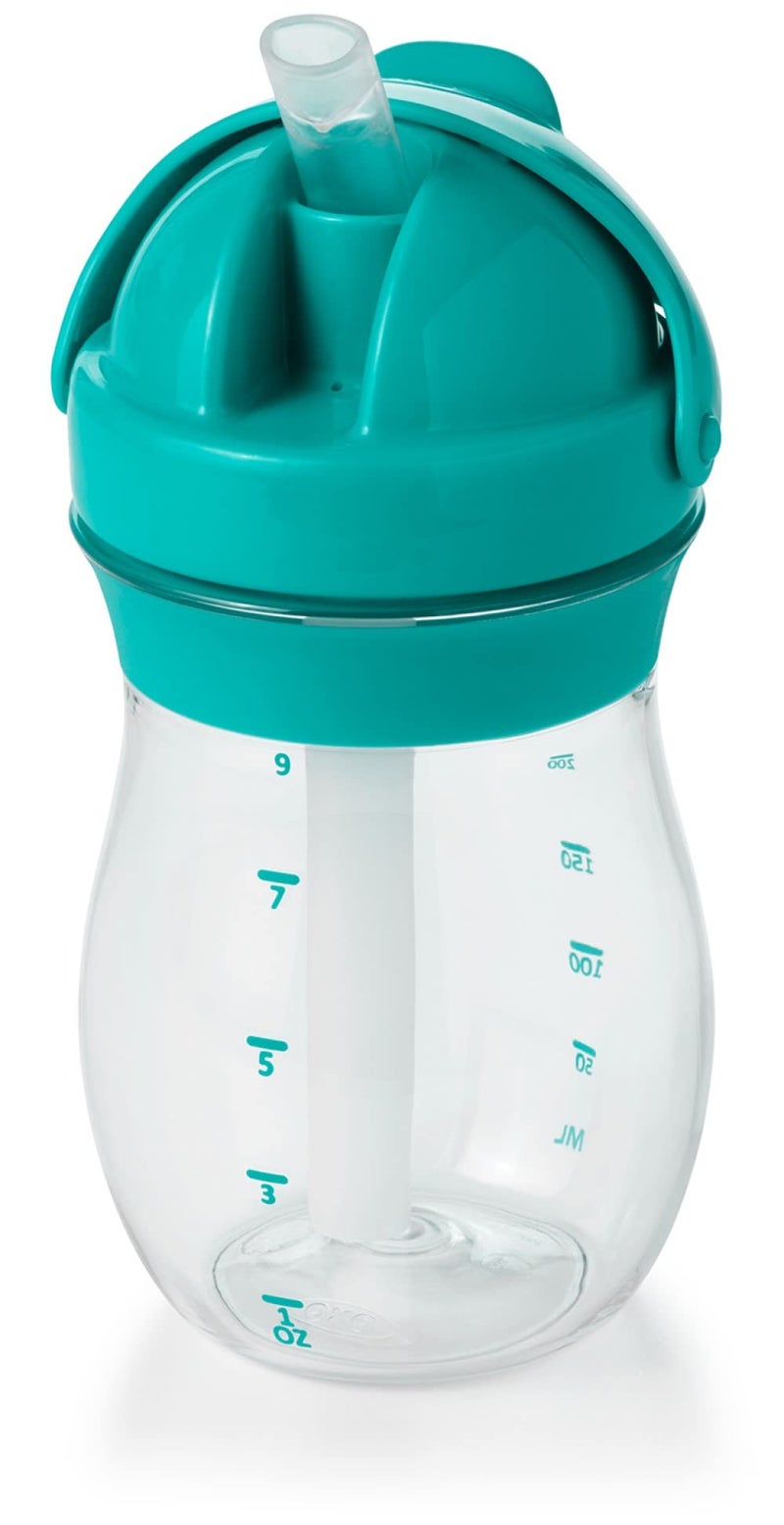 OXO Tot Transitions 9 ounce Straw Cup, Teal - Image 1