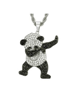 Unisex Iced Out Full Diamond Panda Pendant Necklace Hip Hop Necklace (Nl006240-1) Silver - pzsku/Z837E9D2AA717072A1C05Z/45/_/1733731316/97220a1d-56aa-43e1-afca-7f1f31d913fe