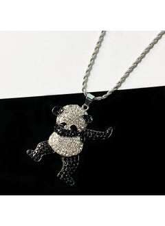 Unisex Iced Out Full Diamond Panda Pendant Necklace Hip Hop Necklace (Nl006240-1) Silver - pzsku/Z837E9D2AA717072A1C05Z/45/_/1733731389/257f5ca7-cb56-47af-b605-0c143f4a815c