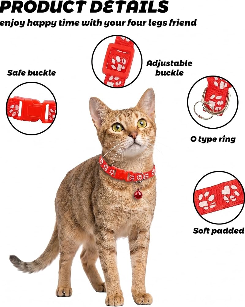 Proxima Direct 6 PCS Cat Collar with Bell - Image 4