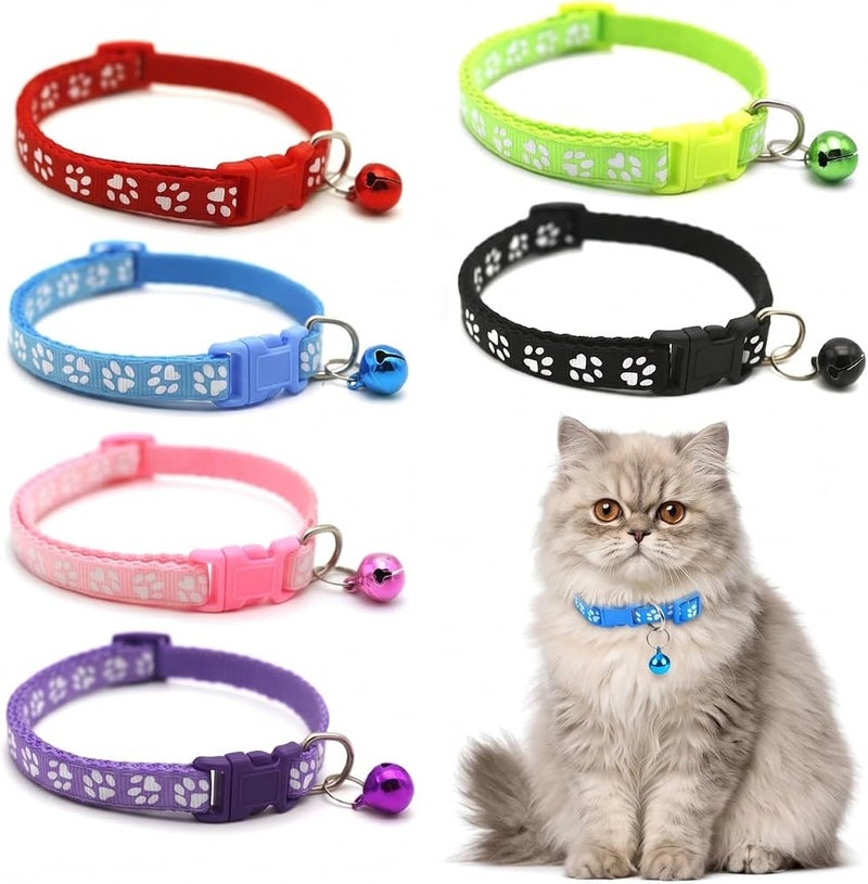 Proxima Direct 6 PCS Cat Collar with Bell - Image 1