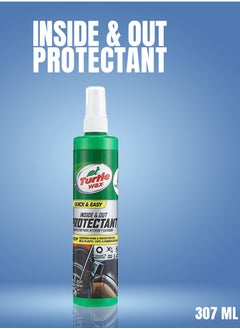 Turtle Wax Inside & Out Protectant Quick & Easy 307 ML - Deep Rich Shine for Plastic, Vinyl, Rubber