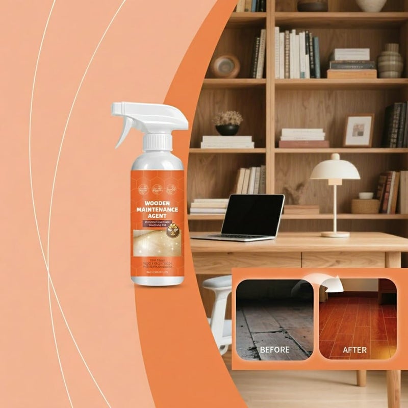 KASTWAVE Wood Furniture Foam Cleaner, Complete Furniture Care: All Natural Wood Cleaner and Polish- Replenishes and Restores Wooden Furnitures, Deep Cleaning Woods Cleaners Spray for Woods Surfaces - Image 2