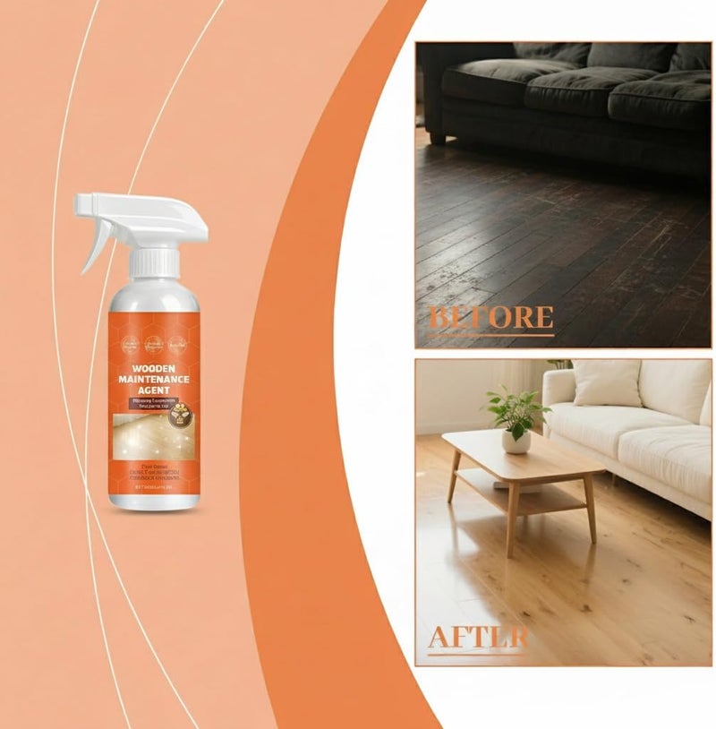 KASTWAVE Wood Furniture Foam Cleaner, Complete Furniture Care: All Natural Wood Cleaner and Polish- Replenishes and Restores Wooden Furnitures, Deep Cleaning Woods Cleaners Spray for Woods Surfaces - Image 1