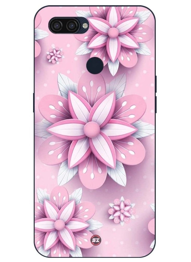 Service Zone - Protective Printed Mobile Cover Abstract Art Flower Design For Oppo A12 2020 - Image 1