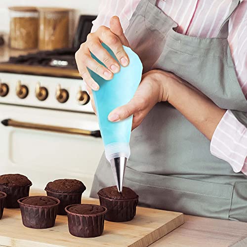 Biloban GOOTRADES 7 Pcs-Set Cake Decorating Tips (5 Writing Tube,1 Coupler,1 Silicone Pastry Bag) - Image 4