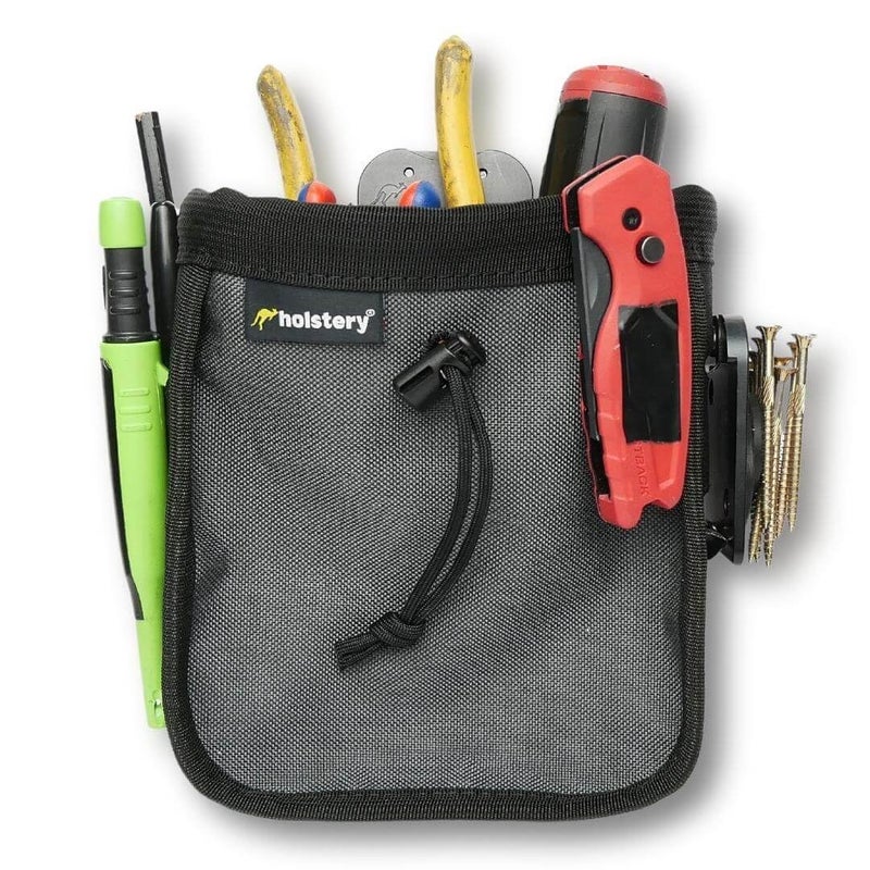 Holstery Big Joey Pouch PRO | Clip-On Tool Belt Bag for Tools, Screws, and Nails - Great for an Electrician, HVAC Tech, Plumber, Carpenter, Contractor, Handy Man, and Any Tradesperson - Metal Clip - Image 1