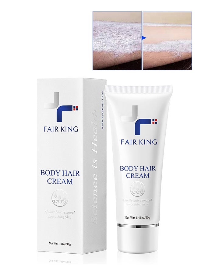 Fair King Body Hair Cream 40g, Hair Removal Cream for Armpit Hair, Leg Hair Removal, Special for Sensitive Skin, Soothing and Repairing Underarms, Hair Removal without Leaving Traces  - Image 1