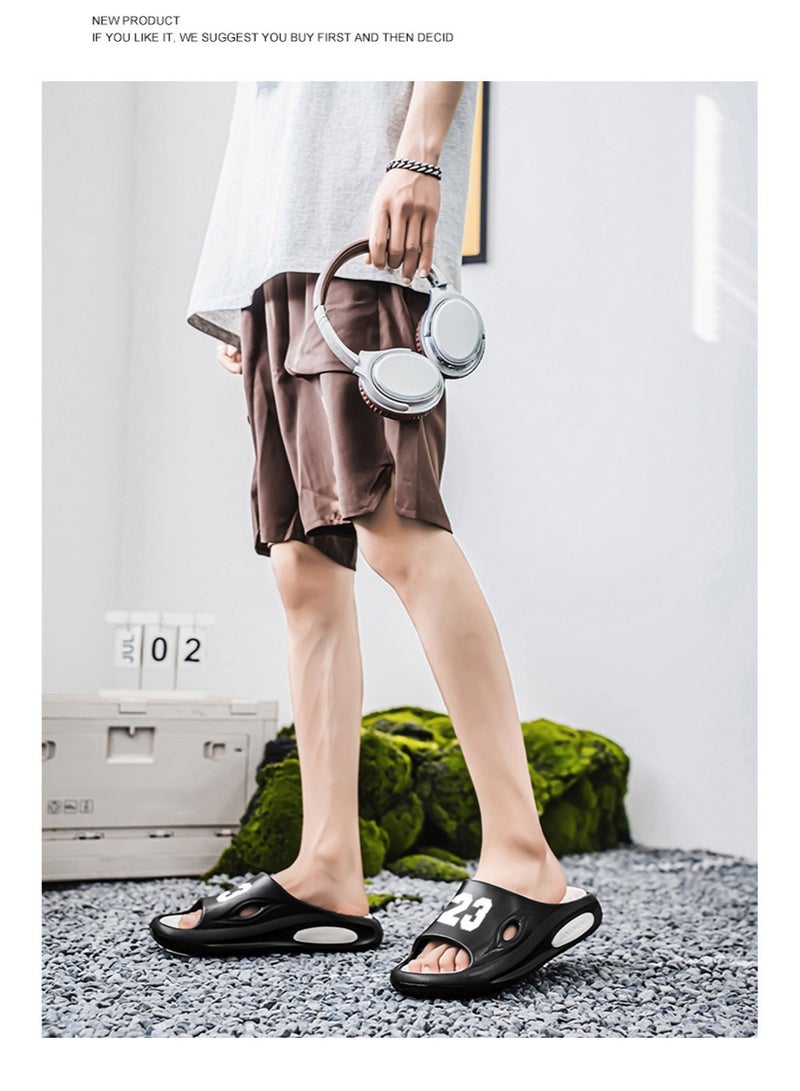 utune EVA slippers for men and women 2025 new anti slip high-end feeling, worn externally for teenagers, sports cool slippers - Image 5