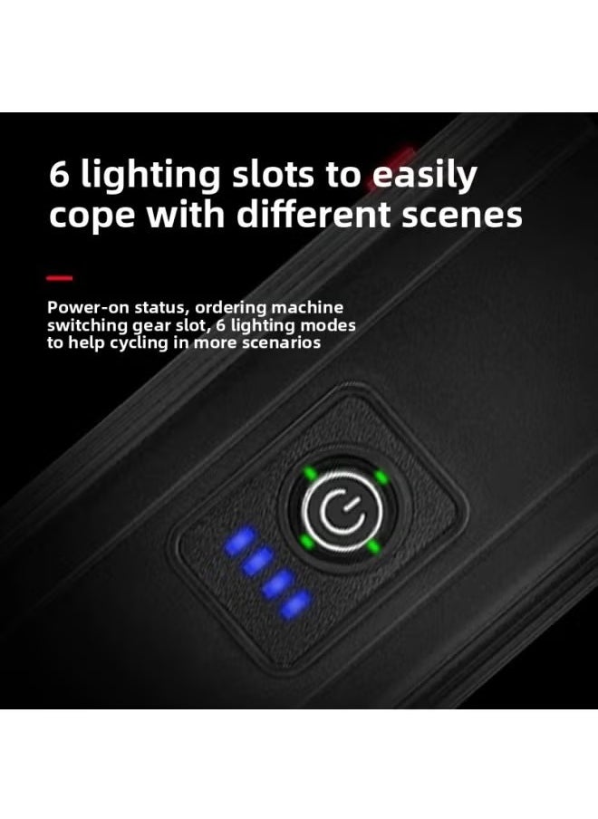 Cuken High - Power USB - Charged Bike Light Set –Headlight double lamp beads +Turn Signal Tail Light for Cycling Safety, Waterproof & Easy Installation Ultra Bright LED Cycle Light Front and Back Rear Light, IPX5 Waterproof Bike Light Set for Night Riding/Camping, 10 Lighting Modes, Longer Battery Life  - Image 3