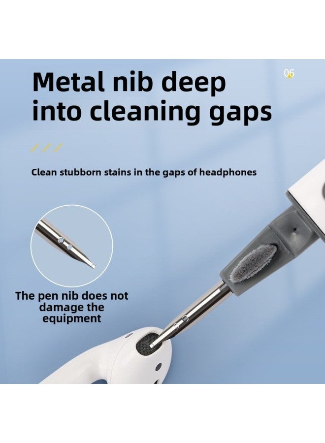 Cross Border Bluetooth Headset Cleaning Pen Earbuds Clean Pen Keyboard Cleaner Earbud Cleaning Brush Wholesale-Color:Upgraded Sky Blue (pearl Bag)  - Image 3