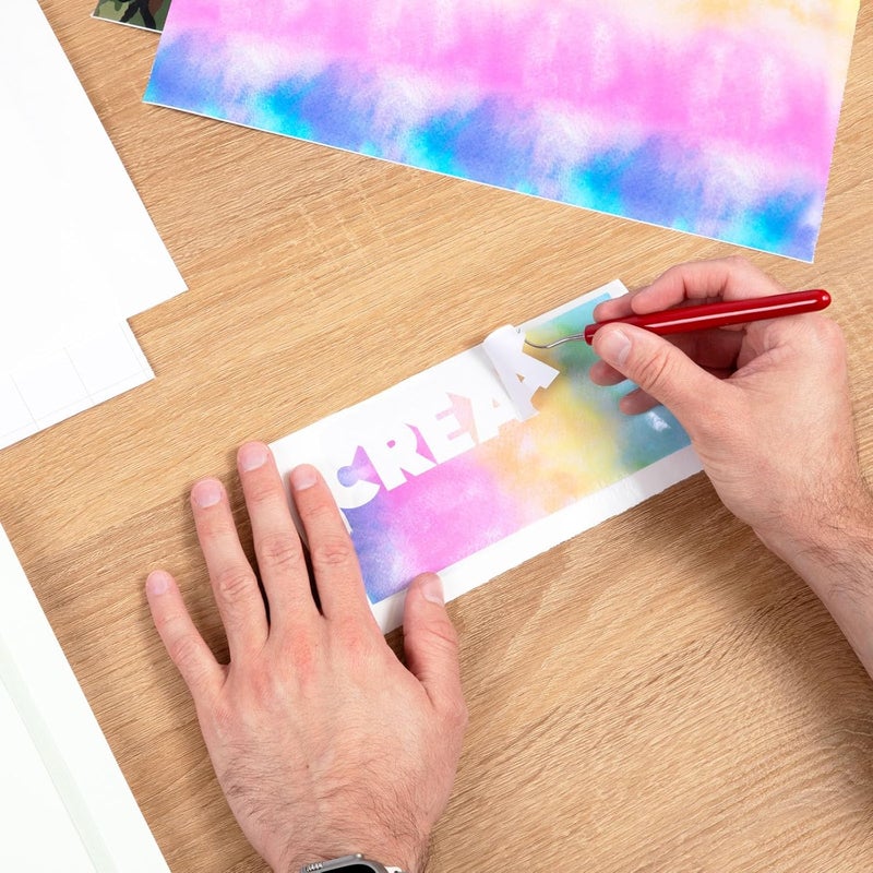 SISER سيسر إيزي بي إس في أنماط 118 × 3 قدم لفة فينيل حرفي ذاتي اللصق دائم تدرج غروب الشمس - Image 2