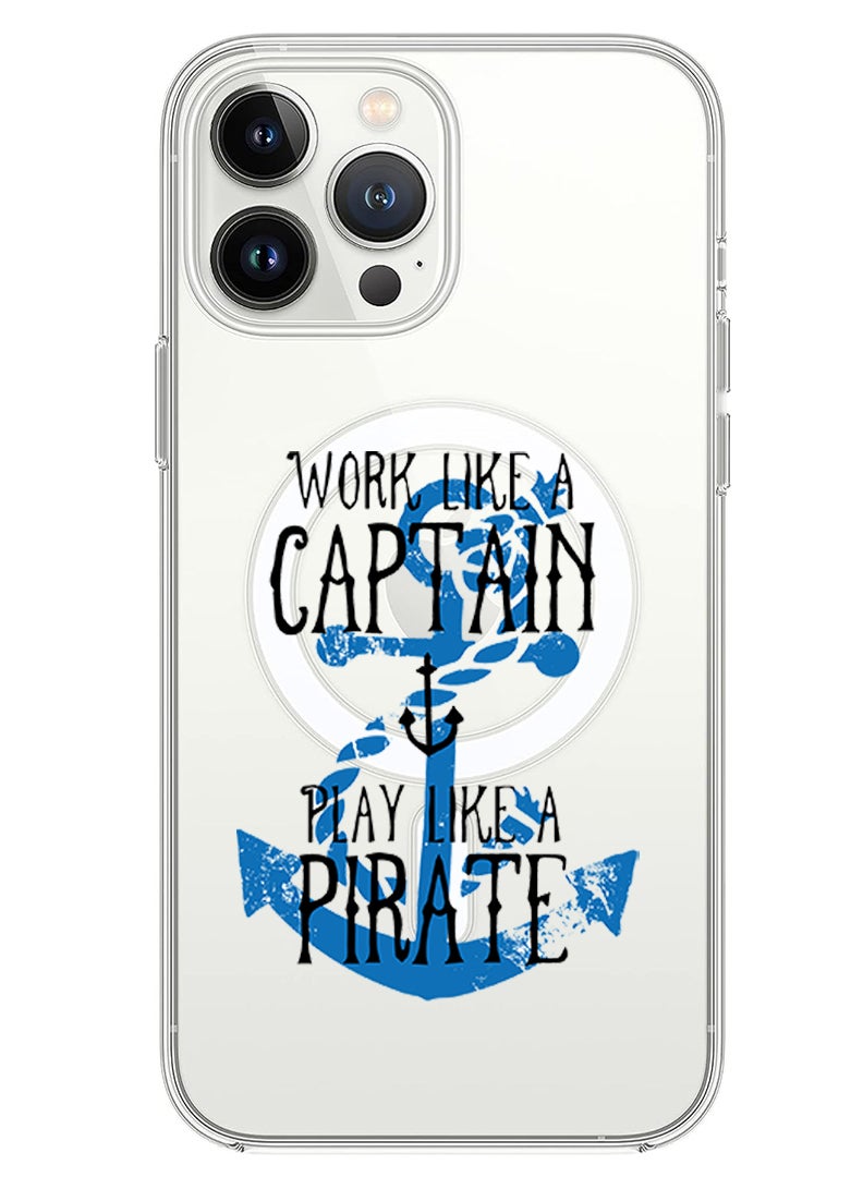 Theodor Magnetic Case for iPhone 14 Pro Max 6.7-inch Compatible with MagSafe Wireless Charging, Shockproof Phone Bumper Cover Work like a Captain copy - Image 1