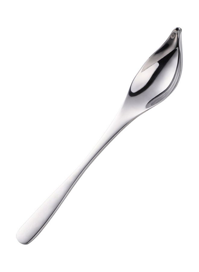 NIBEMINENT Stainless Steel Long Handle Spoon Silver 
