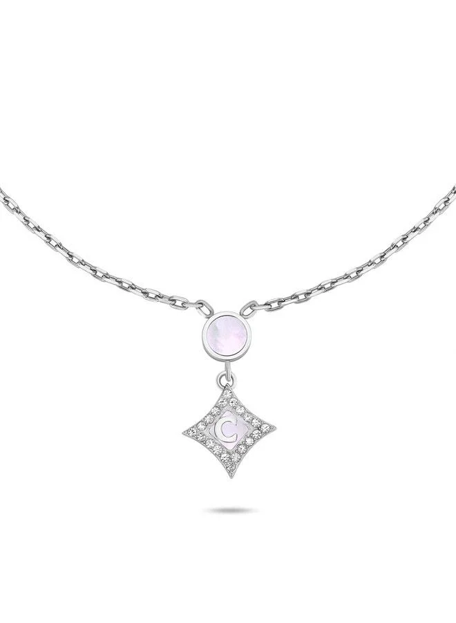 CERRUTI 1881 Tessa Silver Plated Stainless Steel Necklace for Women 450mm