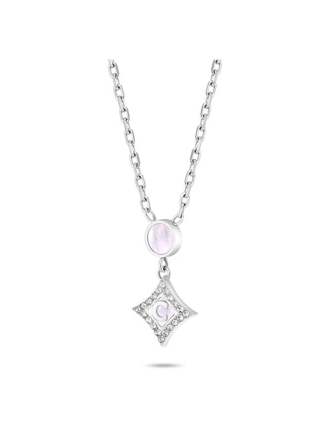 CERRUTI 1881 Tessa Silver Plated Stainless Steel Necklace for Women 450mm