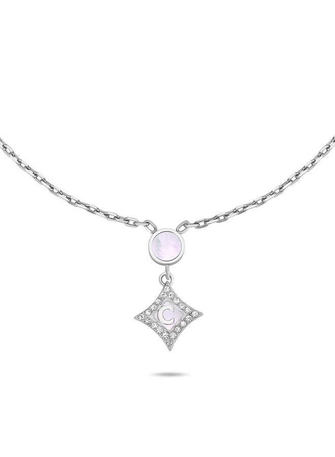 CERRUTI 1881 Tessa Silver Plated Stainless Steel Necklace for Women 450mm