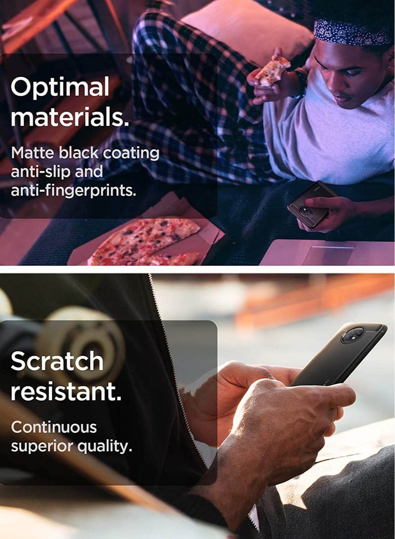 Spigen Rugged Armor Case Cover for Xiaomi Redmi Note 9T - Matte Black - Image 5