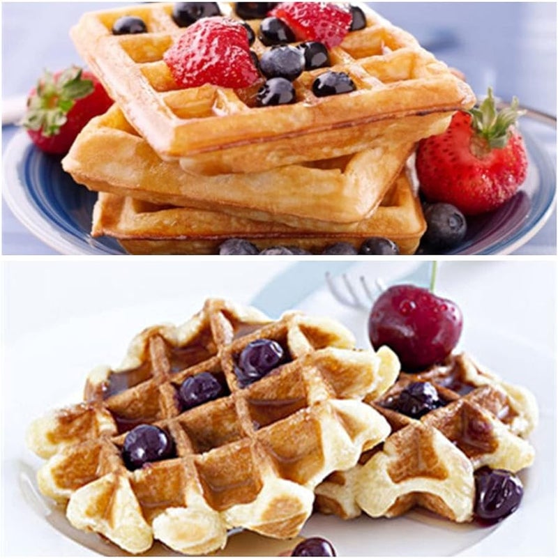 Heart Shape Waffle Maker Nonstick Double Sided Baking Pan Kitchen Accessory - Image 4