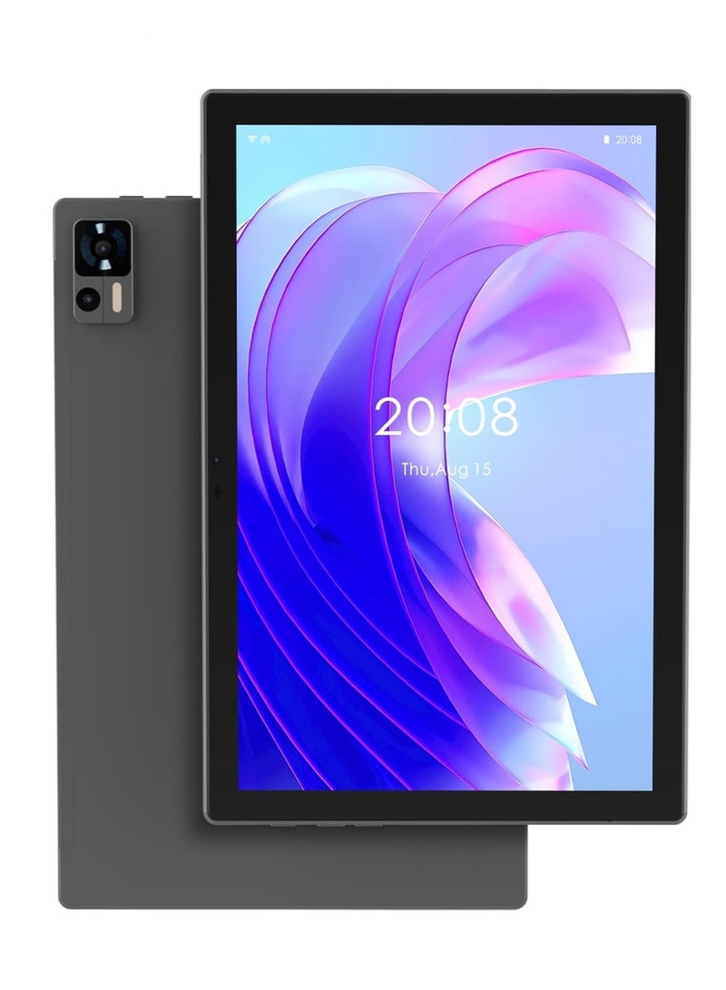 JAJEEK تاب 16 تابلت 10.1 بوصة IPS LCD ثماني النواة أندرويد 14 تابلت 12 جيجابايت RAM 512 جيجابايت تخزين 4G شريحة مزدوجة 6000 مللي أمبير بطارية 13 ميجابكسل كاميرا خلفية 8 ميجابكسل كاميرا أمامية مع لوحة مفاتيح وقلم لمسي رمادي - Image 1