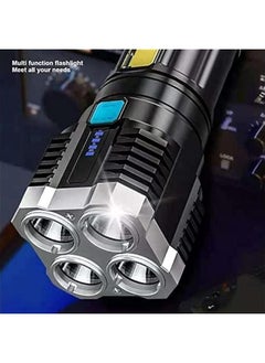 Generic Rechargeable Handheld Flashlight , LED Flashlights , High lumino fluxs Led Handheld Flashlight for Camping Biking Hiking Outdoor Home Emergency , Quad Core Bright  - Image 2
