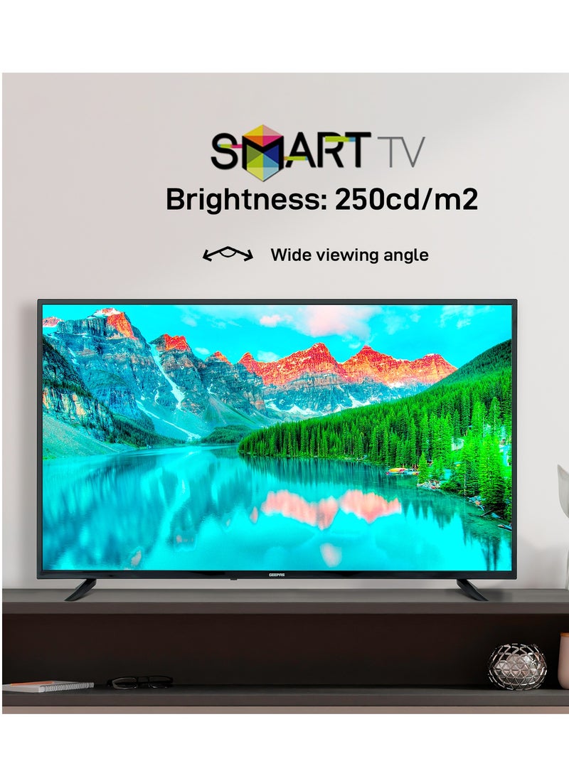 GEEPAS 50-Inch Smart TV 4K Ultra HD Slim LED TV| With Remote Control - Image 4