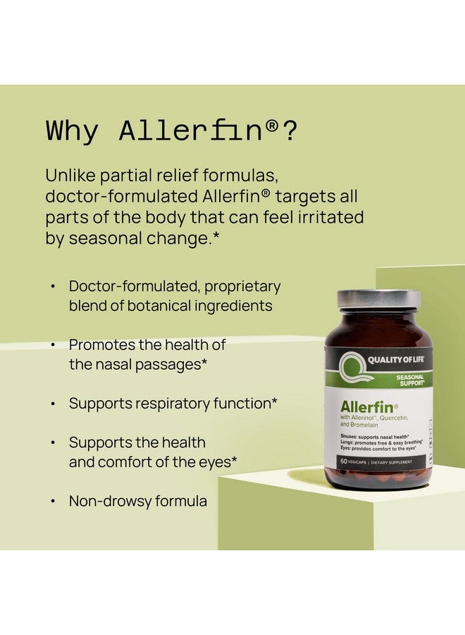 كوالتي أوف لايف مكمل غذائي ممتاز لتخفيف آلام الجيوب الأنفية - يساعد في دعم تخفيف آلام الجيوب الأنفية والأنف والرئة والحساسية الموسمية - يحتوي على البروميلين والكيرسيتين والقراص والليرينول - 60 كبسولة نباتية - Image 5