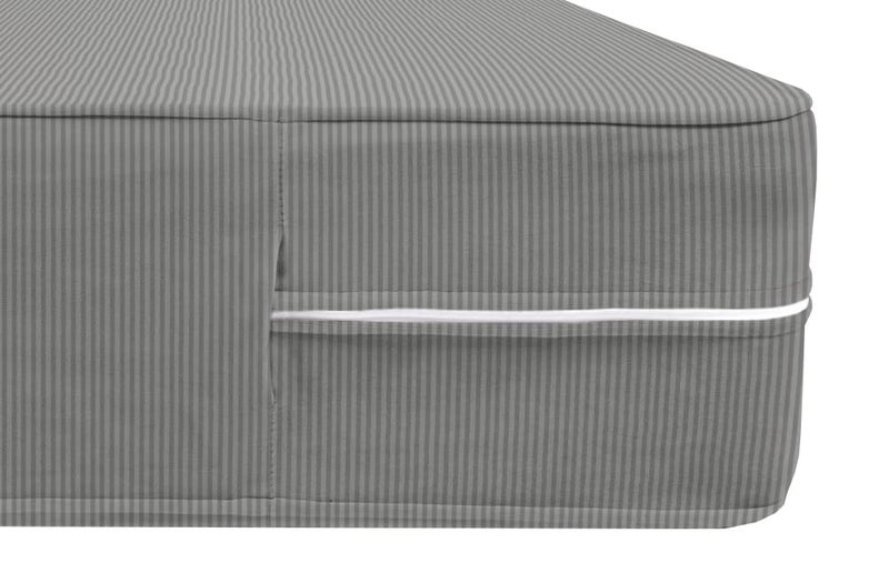 VAS COLLECTIONS VAS COLLECTIONS Premium Cotton Mattress CoverProtector with Zipper ChainProvides All Around Protection with 360 Encasing Double 78x72 inches 65x5 ft Pack of 1 Grey  - Image 4
