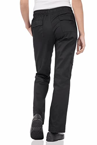 Chef Works Women's Cargo Chef Pants, Black, X-Large - Image 2