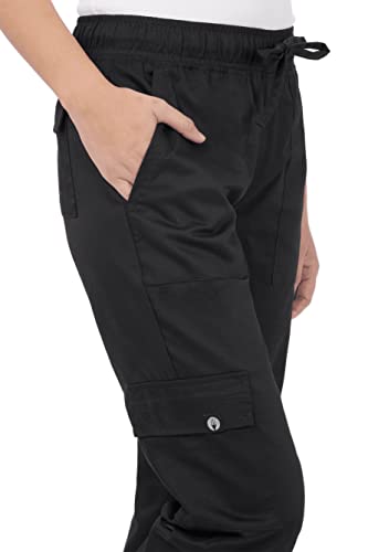 Chef Works Women's Cargo Chef Pants, Black, X-Large - Image 3