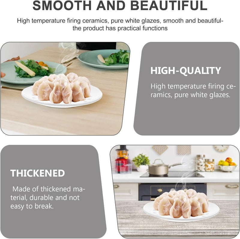 Multi-budget available picks Toyvian Food-grade Ceramic Dumpling Steamer Plate Design with Drain for Steamed Fish and Dumplings Practical Steam Dish for Healthy Cooking Worldwide simple practical design Flexible use switching Room to room portable Upgraded classic design Balanced structure Month-round consistent deliver Local available supply Organized shipment arrange Salt mist resistant Stain resistant Oil resistant Cost saving user oriented build Multiple sizes Cost effective global grade quality Coast & inland available Simple multi-feature universal build Efficiency boosted construction Market popular practical build Mountain region eligible ship Individual group scene compatible Classic design alternatives Closed & open space compatible Hot & cold climate compatible Multi-demand satisfied design - Image 3