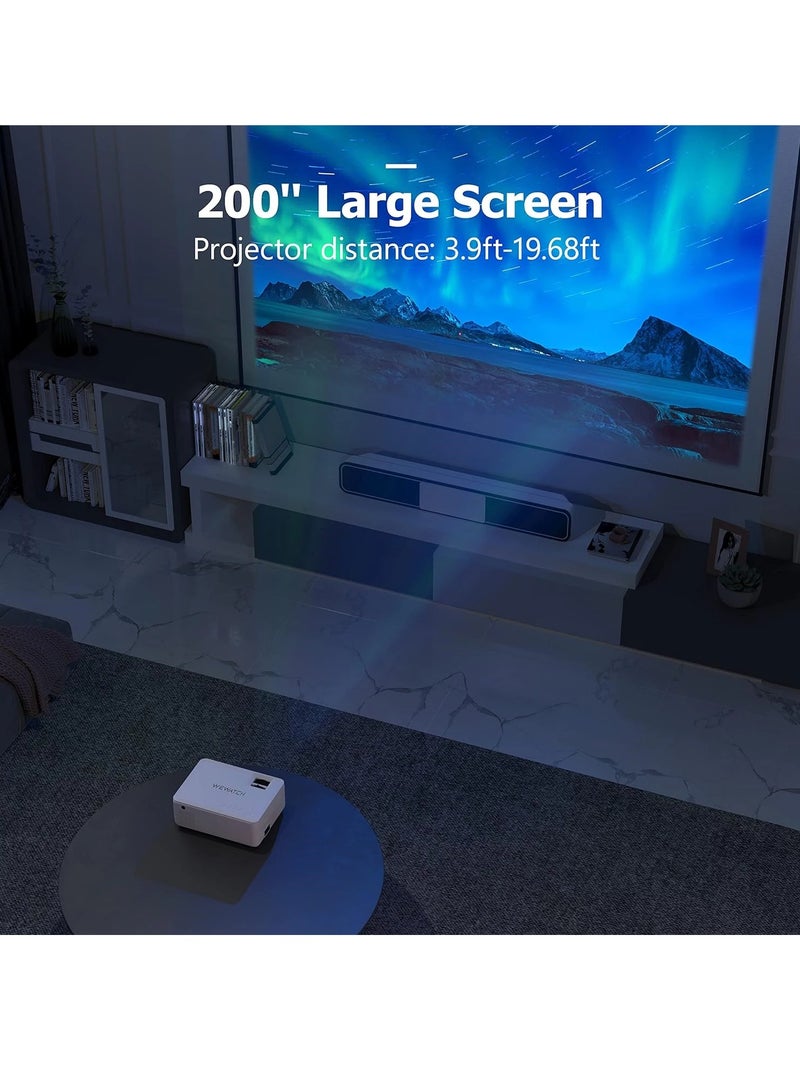 ويواتش جهاز عرض فيديو صغير V10، لاسلكي محمول مع بلوتوث، دقة عالية كاملة 1080 بكسل، متوافق مع HDMI وVGA وTV Stick وAndroid - Image 5