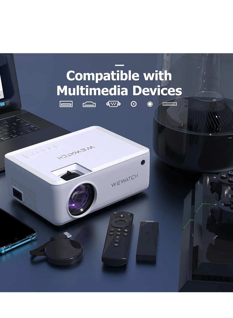 ويواتش جهاز عرض فيديو صغير V10، لاسلكي محمول مع بلوتوث، دقة عالية كاملة 1080 بكسل، متوافق مع HDMI وVGA وTV Stick وAndroid - Image 4