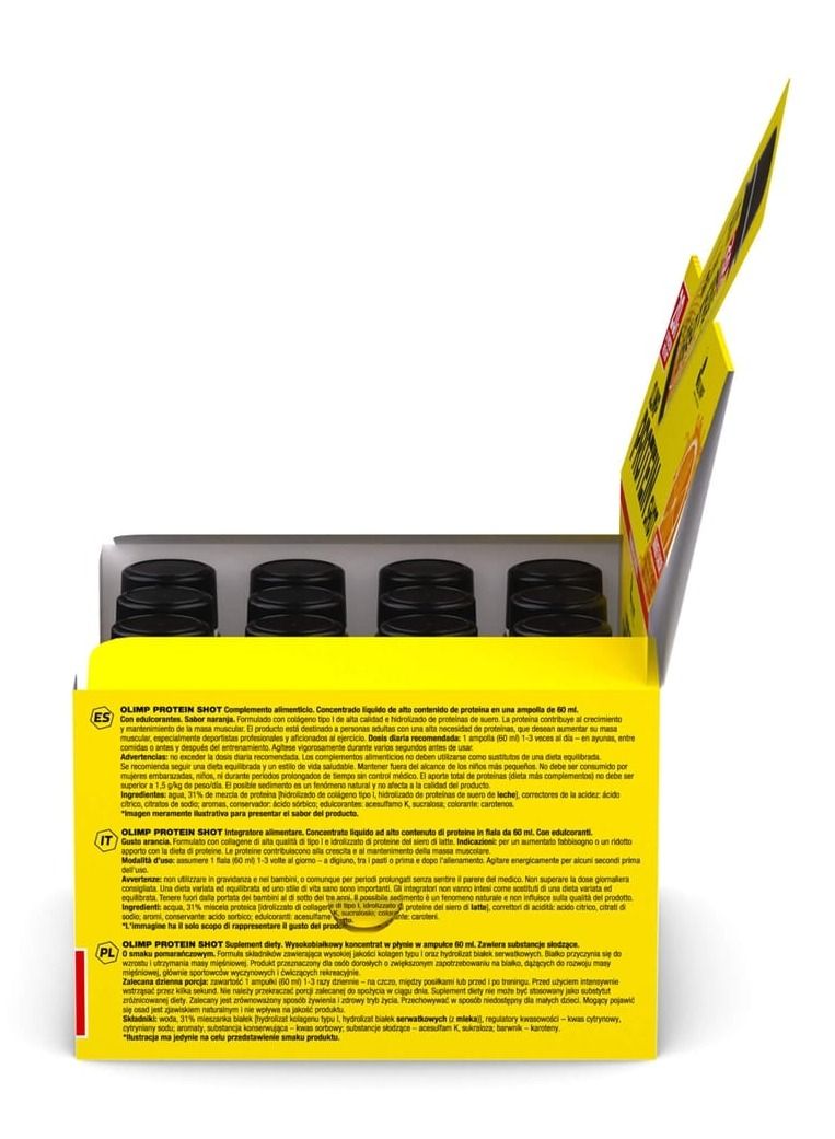 أولمب عبوة نكهة البرتقال بروتين شوت من 20 أمبولة 60 مل - Image 2
