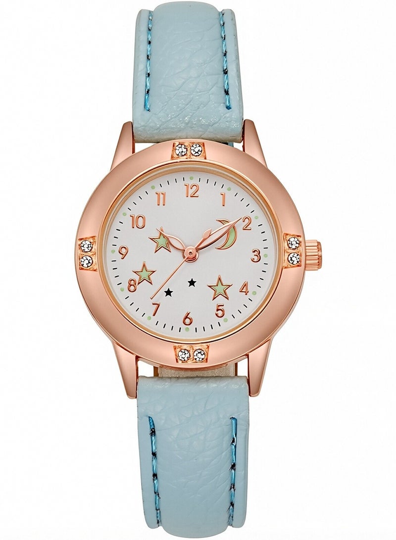 ساعة إلكترونية دائرية متعددة الوظائف للأطفال