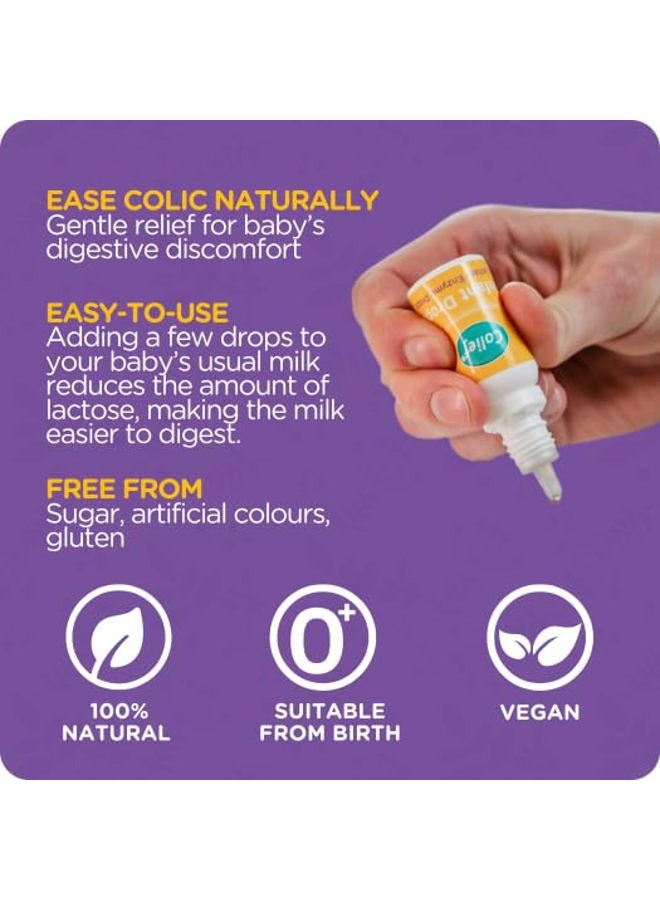 Colief Infant Drops | Lactase Enzyme Drops for Baby | Natural Colic Relief for Babies | Reduces Bloating, Gas and Crying | Safe from Birth (15ml) - Image 4