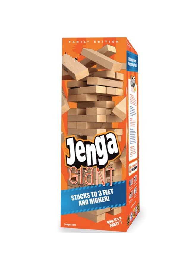 Wooden Toys Jenga Giant Wooden Stacking Block Game Stack up to 3 feet  - Image 1