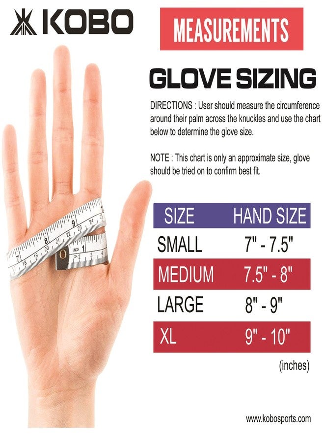 Kobo WTG-37 Gym Gloves for Weight Lifting Exercise & Fitness with Anti Slip Grip and Wrist Support (XL) - Image 4