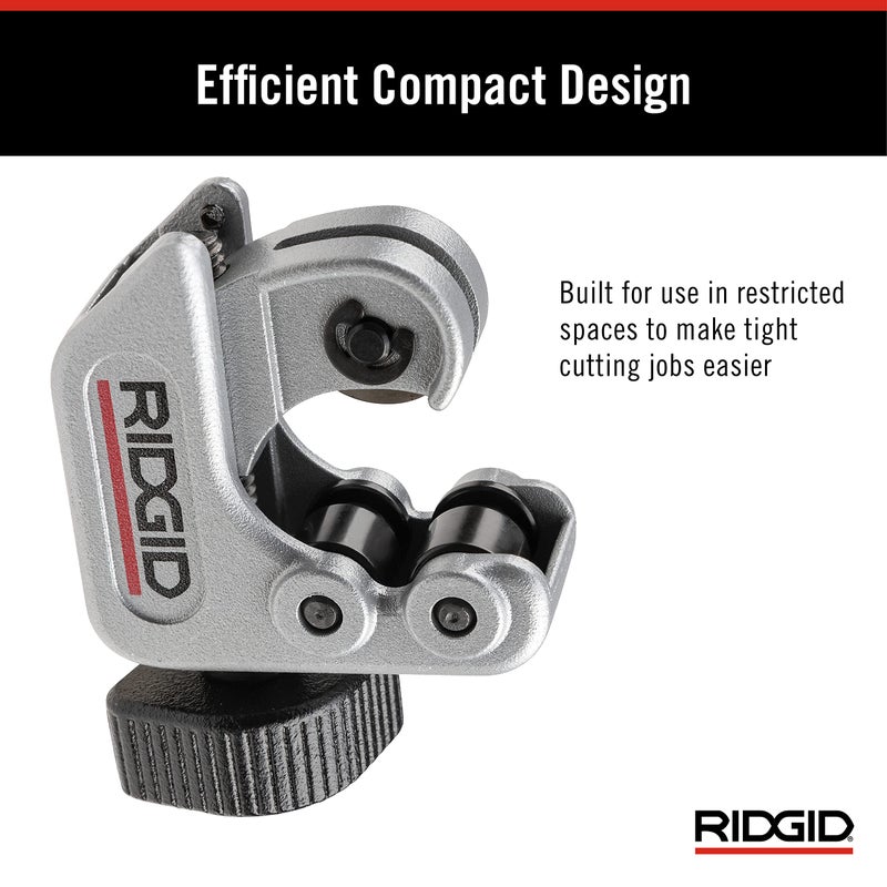 Ridgid - CC247 RIDGID 40617 Model 101 Close Quarters Tubing Cutter, 1/4-inch to 1-1/8-inch Tube Cutter Silver - Image 4