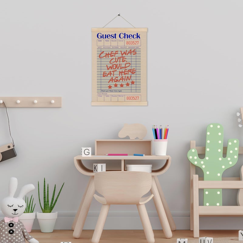 HUGANE Funny Kitchen Wall Decor,Retro Kitchen Decor,Chef Was Cute Would Eat Here Again Wall Art Poster, Trendy Funny Kitchen Wall Art, 12x16 Inches - Image 4