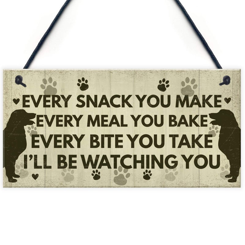 RED OCEAN Funny Dog Signs And Plaques Birthday Gift For Dog Lovers Novelty Dog Sign For Home Animal Pet Sign