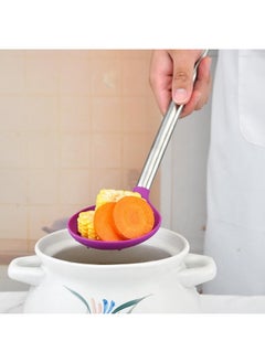 Generic Stainless Steel Handle Strainer Spoon Cooking Spoon (Random Color)  - Image 3