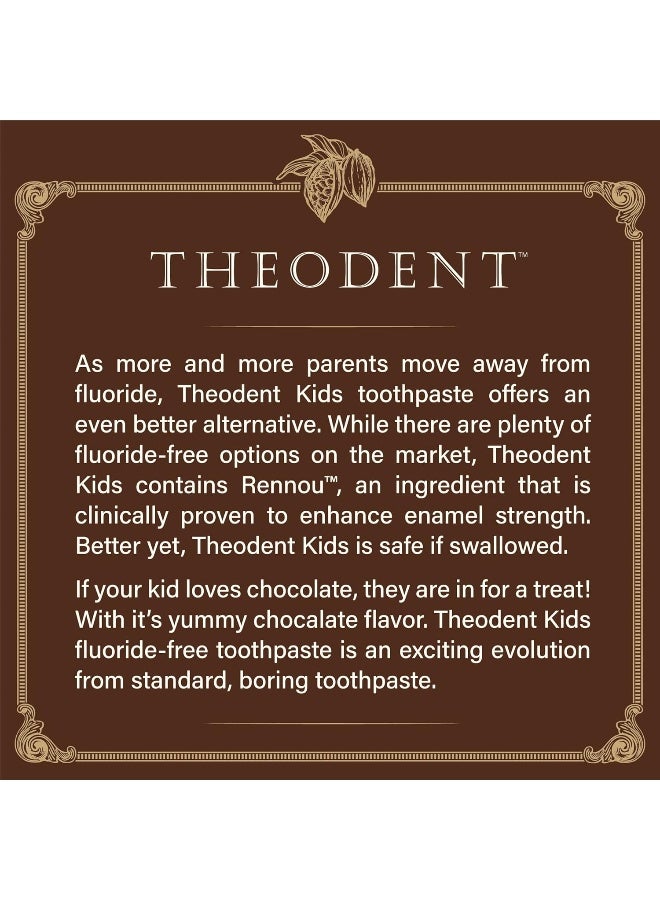 Theodent معجون أسنان للأطفال خالي من الفلورايد، بنكهة رقائق الشوكولاتة (3.4 أونصة، 96.4 جرام) - Image 2