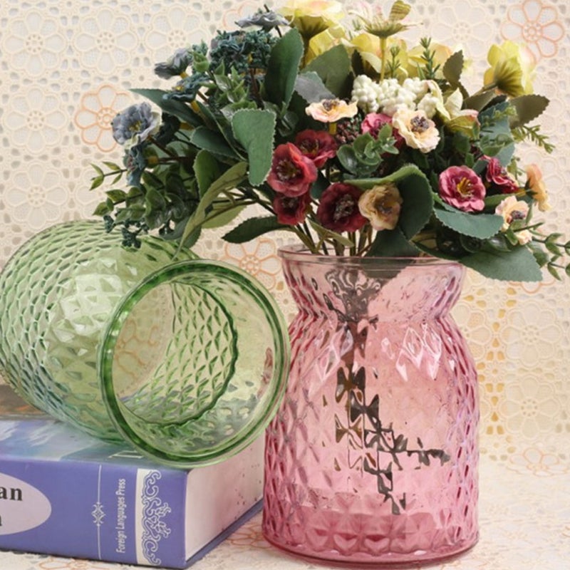 2 pcs Glass Flower Arrangement Container Vase Flowerpot Ornament - Image 4