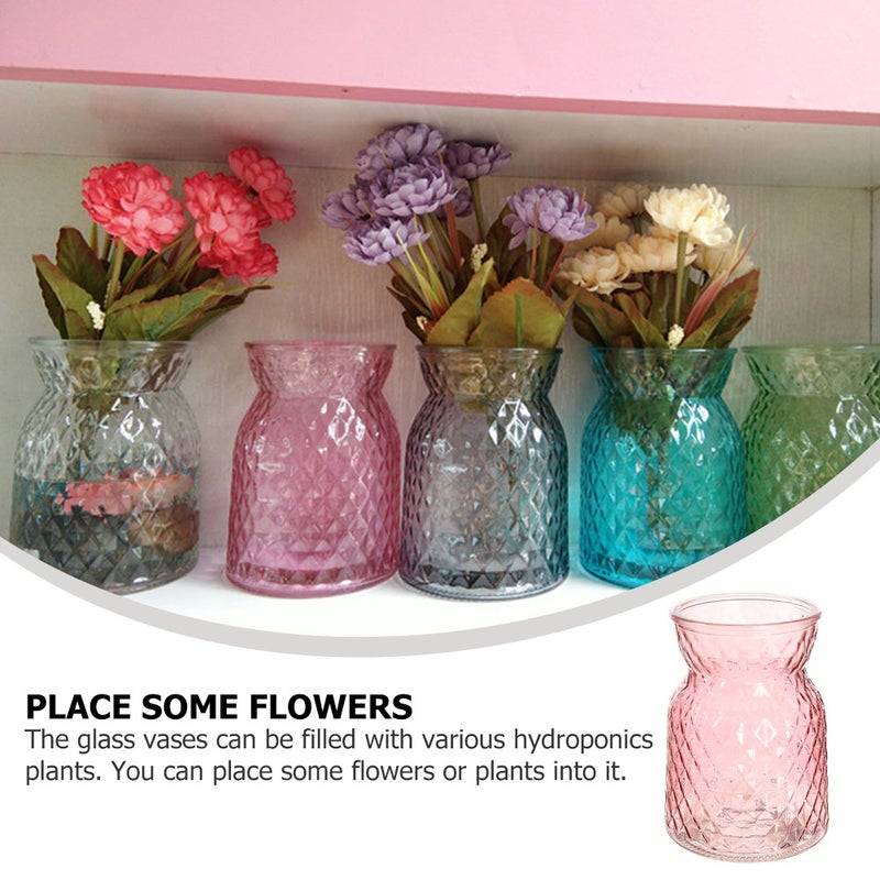 2 pcs Glass Flower Arrangement Container Vase Flowerpot Ornament - Image 5