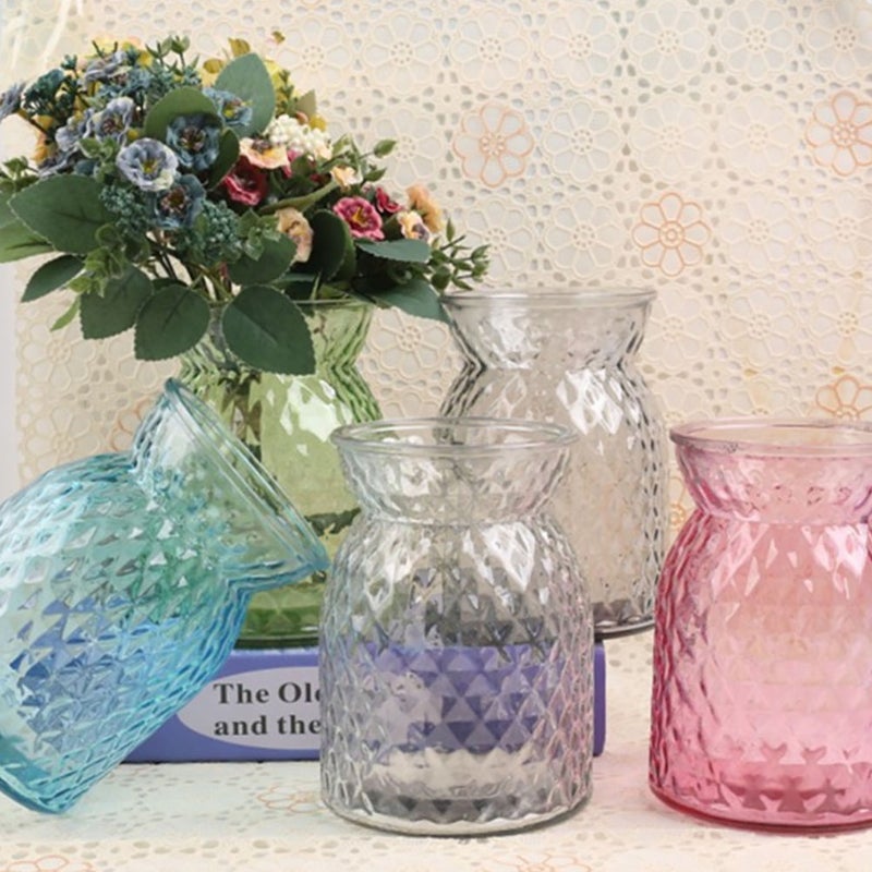 2 pcs Glass Flower Arrangement Container Vase Flowerpot Ornament - Image 3