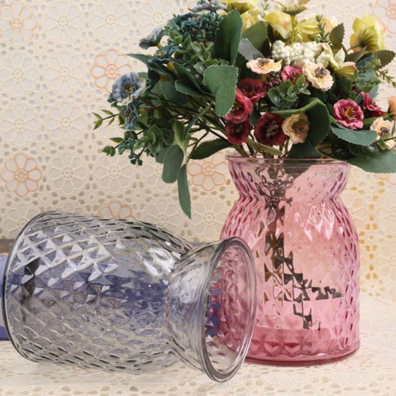 2 pcs Glass Flower Arrangement Container Vase Flowerpot Ornament - Image 2