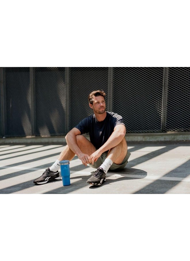 Stanley - Stanley IceFlow Flip Straw Tumbler with Handle 30 oz | Twist On Lid and Flip Up Straw | Leak Resistant Water Bottle | Insulated Stainless Steel |BPA-Free | Azure - Image 1
