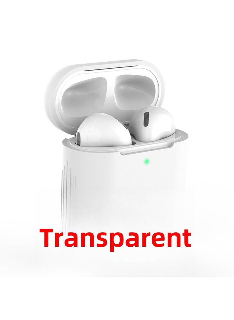 Arabest Silicone Protective Case for AirPods 1  2 Transparent color 